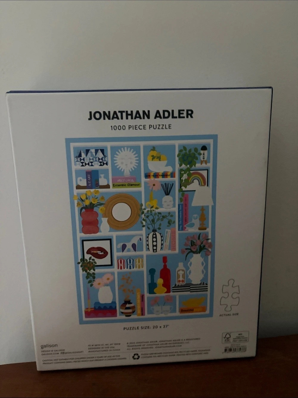 Galison Jonathan Adler 1000 Piece Puzzle Multicolor